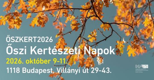 Mindenkit vár az őszkert 2026 – Őszi Kertészeti Napok a Villányi úton, Budapesten!
